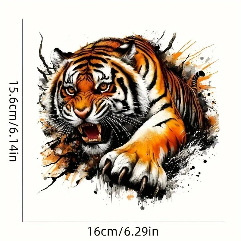 For Motorcycles Fierce Tiger Vinyl Decal Waterproof Sticker Cars