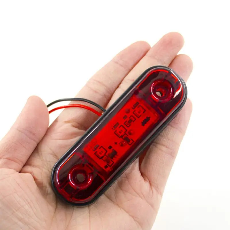 10PCS 12V 24V Warning Side Marker Oval Clearance Orange