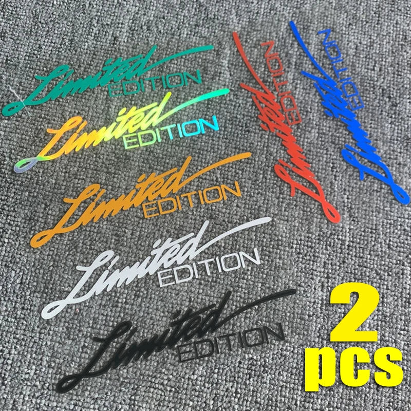 2PCS Limited Edition Stickers Vinyl Decal Body Glass Decor