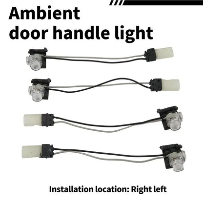 For Q7 A7 A8 A6L C7 a33g-4pcs Ambient Lighting Door Handle