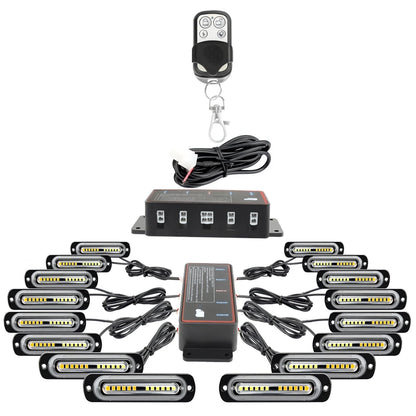 Set 12 12V Strobe SUV Ambulance Flashing Remote Control