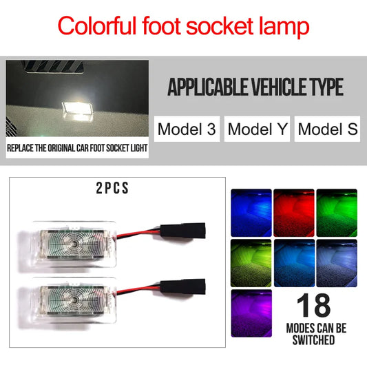 For Tesla Model 3 X S Y Interior Fit Footwell Lighting Trunk
