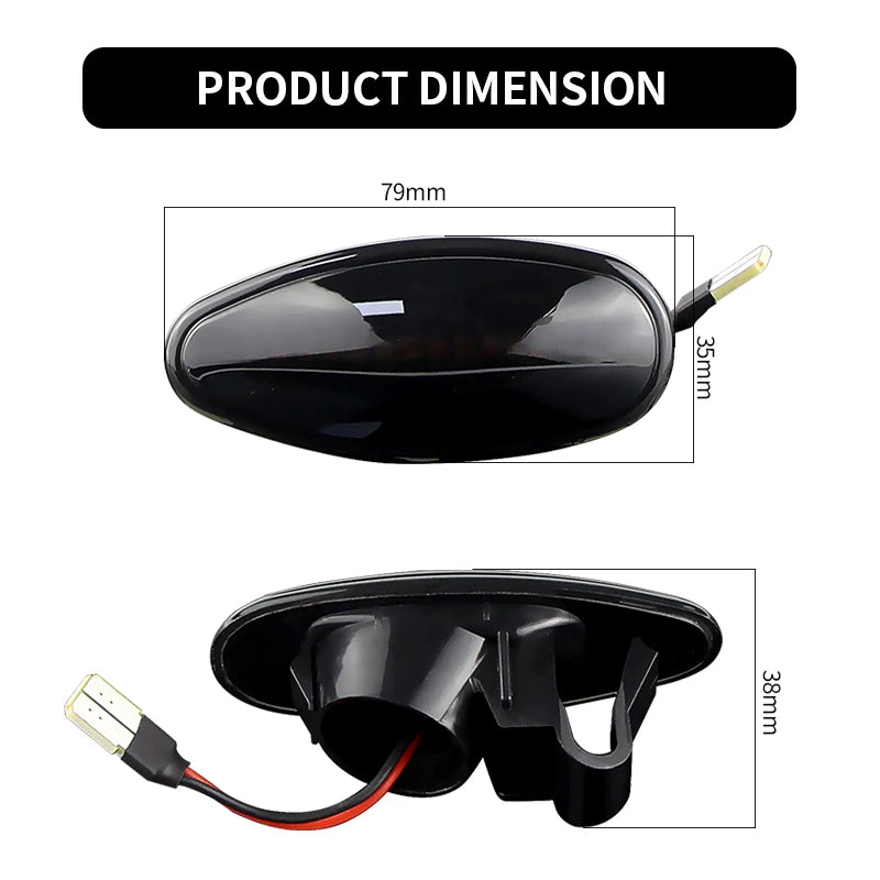 For Mitsubishi Outlander Lancer Evo I-Miev 10PC Dynamic Side