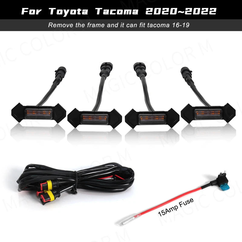 For Toyota Tacoma 2016 2017 2018 2019 2020 Grille Strobe Warning
