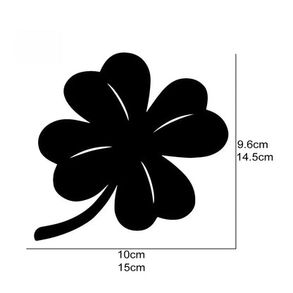 Four Leaf Clover Lucky Straw Sticker Body Bumper Windows