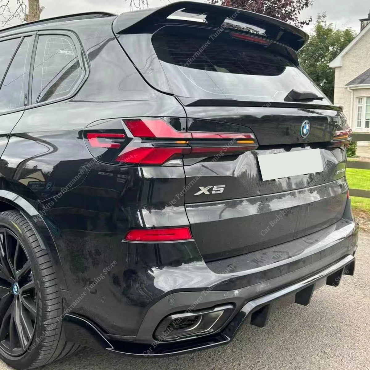 For BMW X5 G05 Lci M Performance Rear Bumper Splitter Diffuser