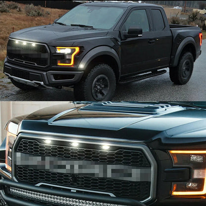 For Off Road Trunk Grille Smoked Amber White Grill Lighting