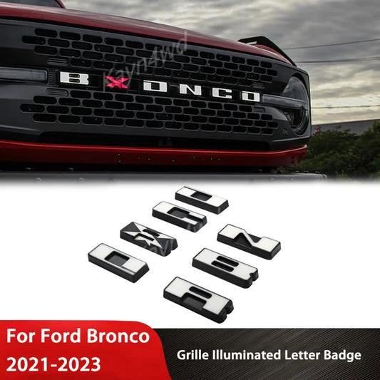 For Ford Bronco 2021-2023 2 4 Off Road 4X4 Exterior Front Grille