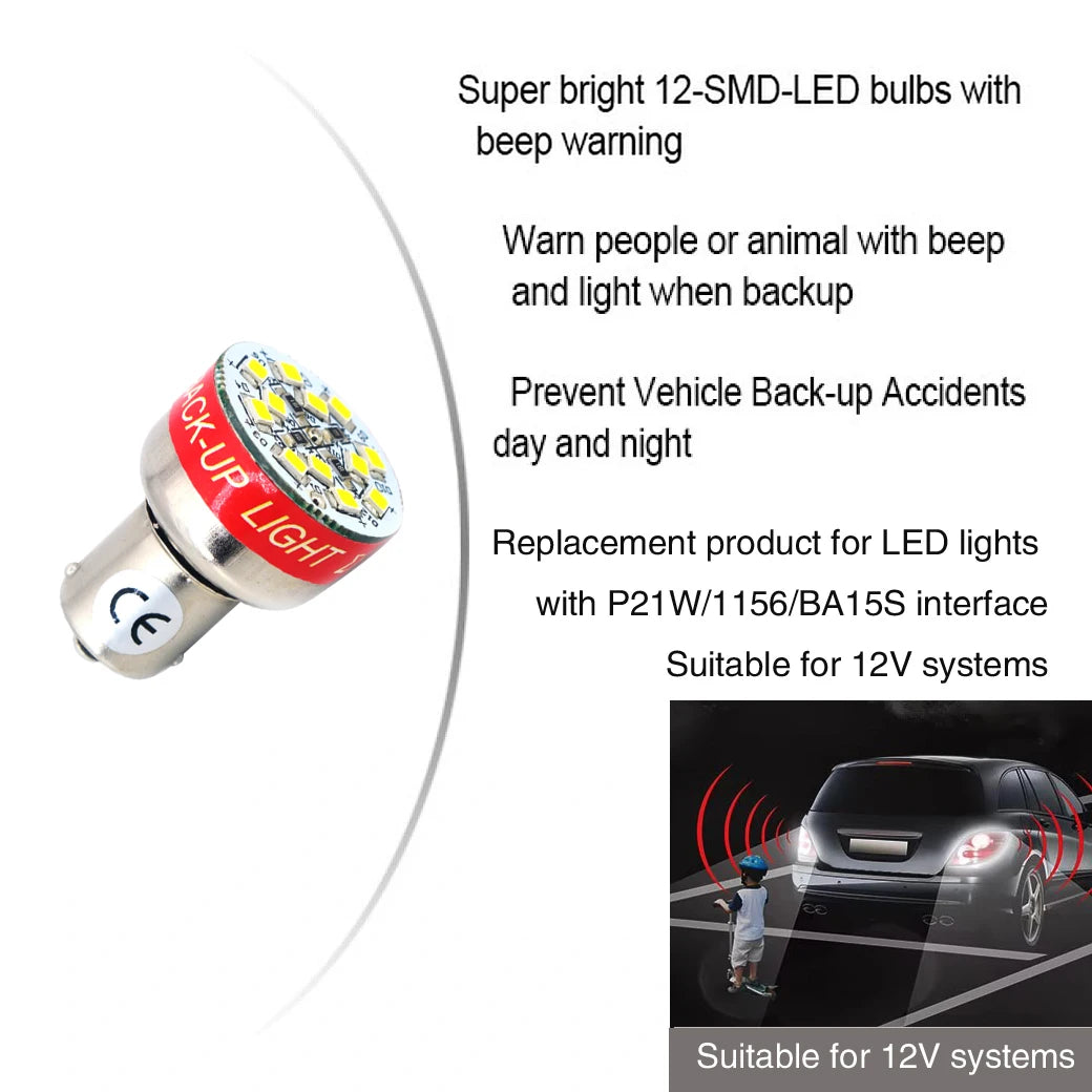For LED Lights Piece ultra-bright 12-smd-led Sound Reversing
