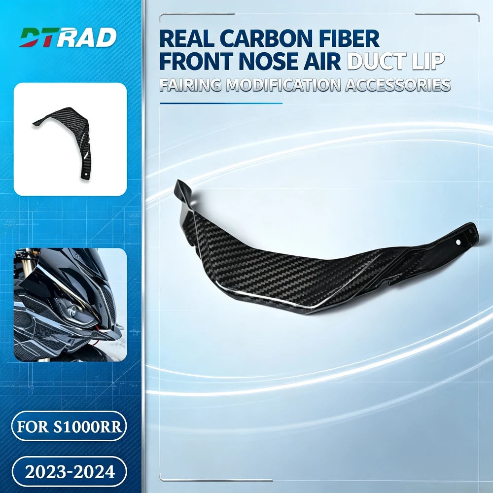 Real Carbon Fiber Front Nose Forward Air Duct Lip