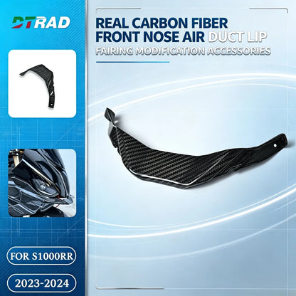 Real Carbon Fiber Front Nose Forward Air Duct Lip