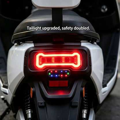For Motorcycle off-road Bike Safety Lamp 1X Solar Strobe Warning