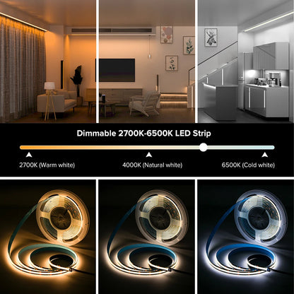 Cob Cct Strip 640 Leds M Density Flexible Dimmable