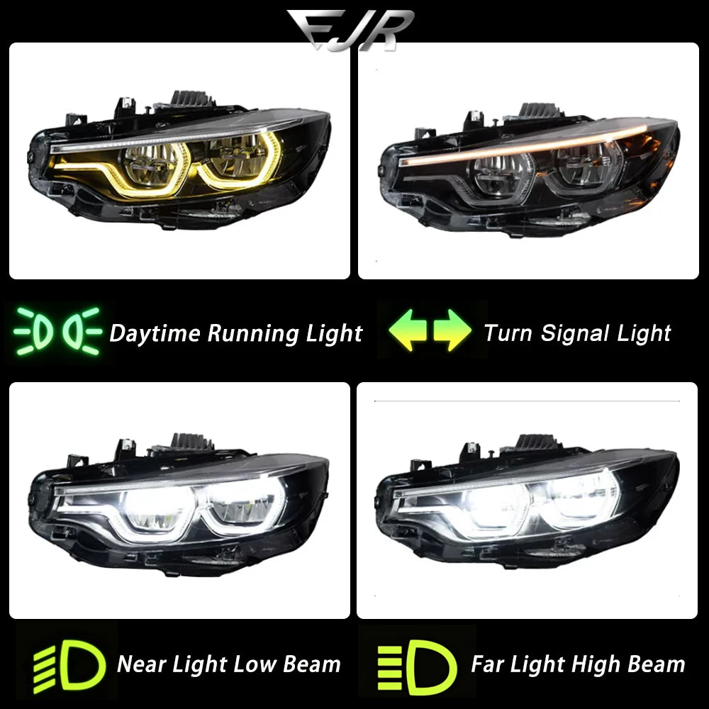 For BMW 4 Series M4 F32 Ejr F36 Headlights 2013-2019 Upgraded