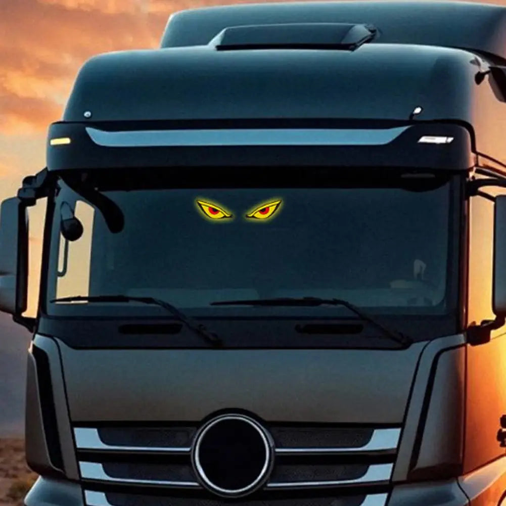 Solar Powered Devil Eye Warning Ambient Window Fun Stylish