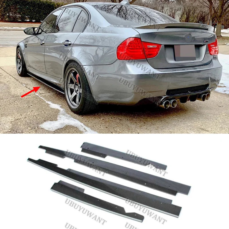 For BMW E90 E92 E93 M3 4-door 2005-2013 ABS Side Skirt Splitters