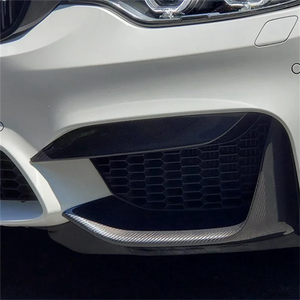 For BMW F80 M3 F82 F83 Real Carbon Fiber Front Bumper Side