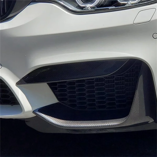 For BMW F80 M3 F82 F83 Real Carbon Fiber Front Bumper Side