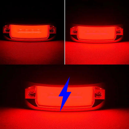 For Trailer 10PCS Low Flash Side Marker Square Halo Turn Signal