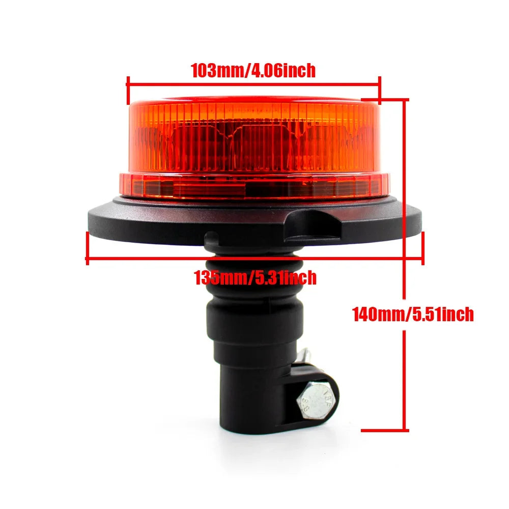 2PCS 12V 24V Strobe Emergency Flashing Warning Trailer Tractor