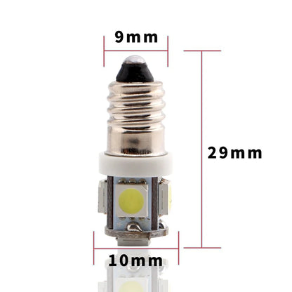 10PCS Dc 6V 6.3v 5050 5SMD E10 Bulb Old