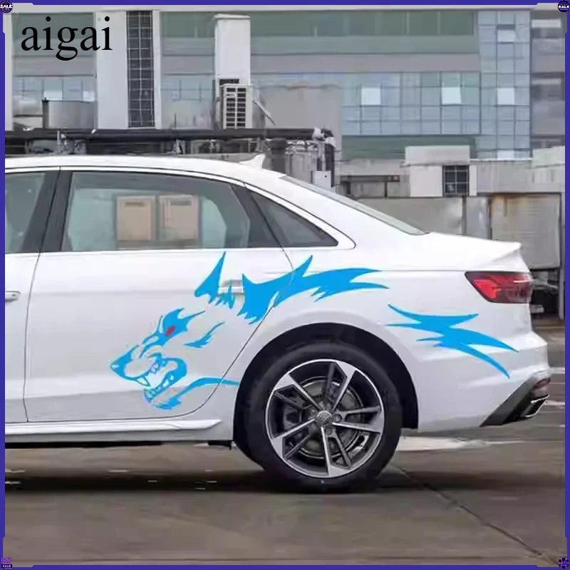 Sticker Wolf Personalized Modification Head Aggressive Fierce