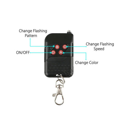 Inch 48 147 Modes Color RGB Strobe Scanner Strip