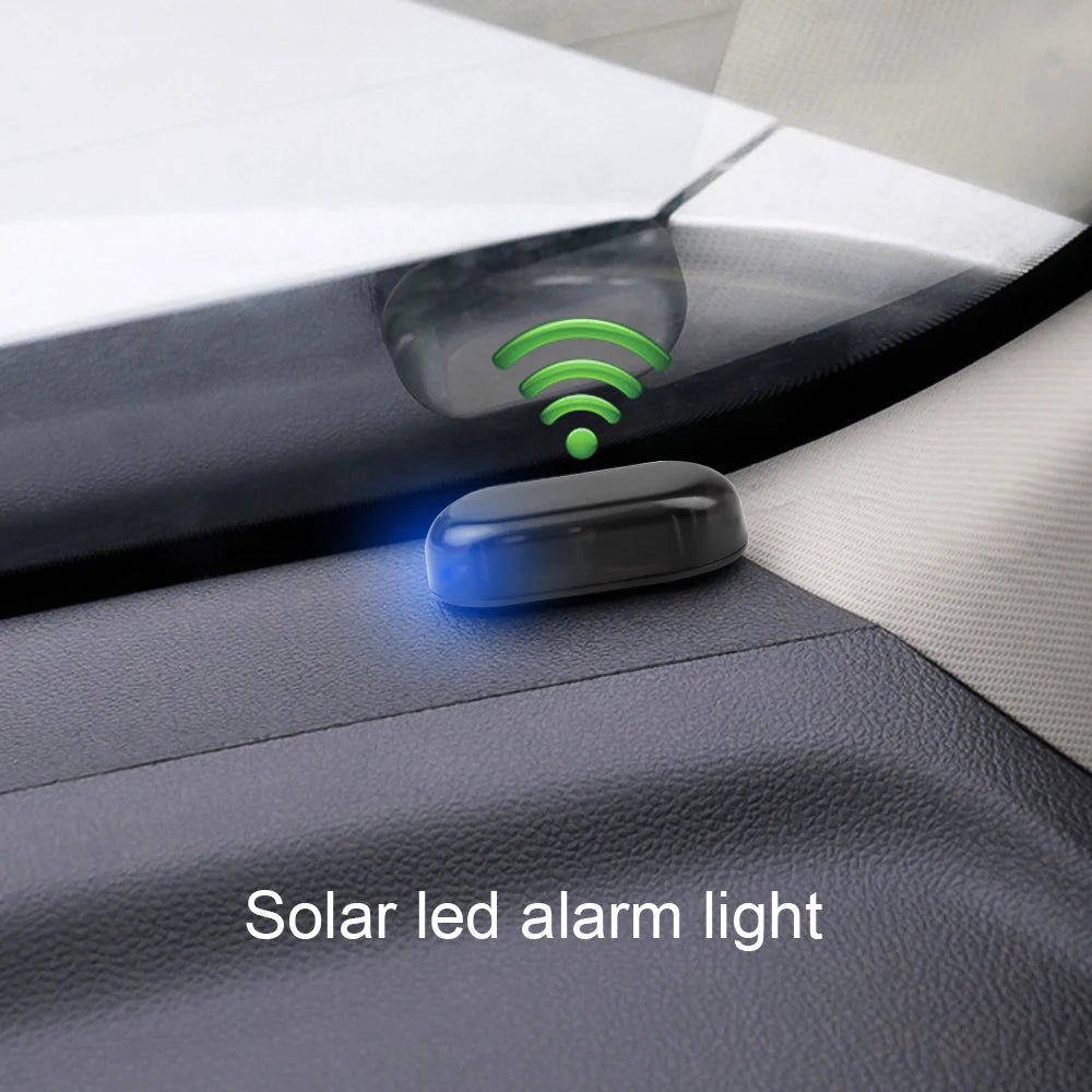 Seametal 2PCS Solar Powered Simulated Dummy Alarm Wireless Fake
