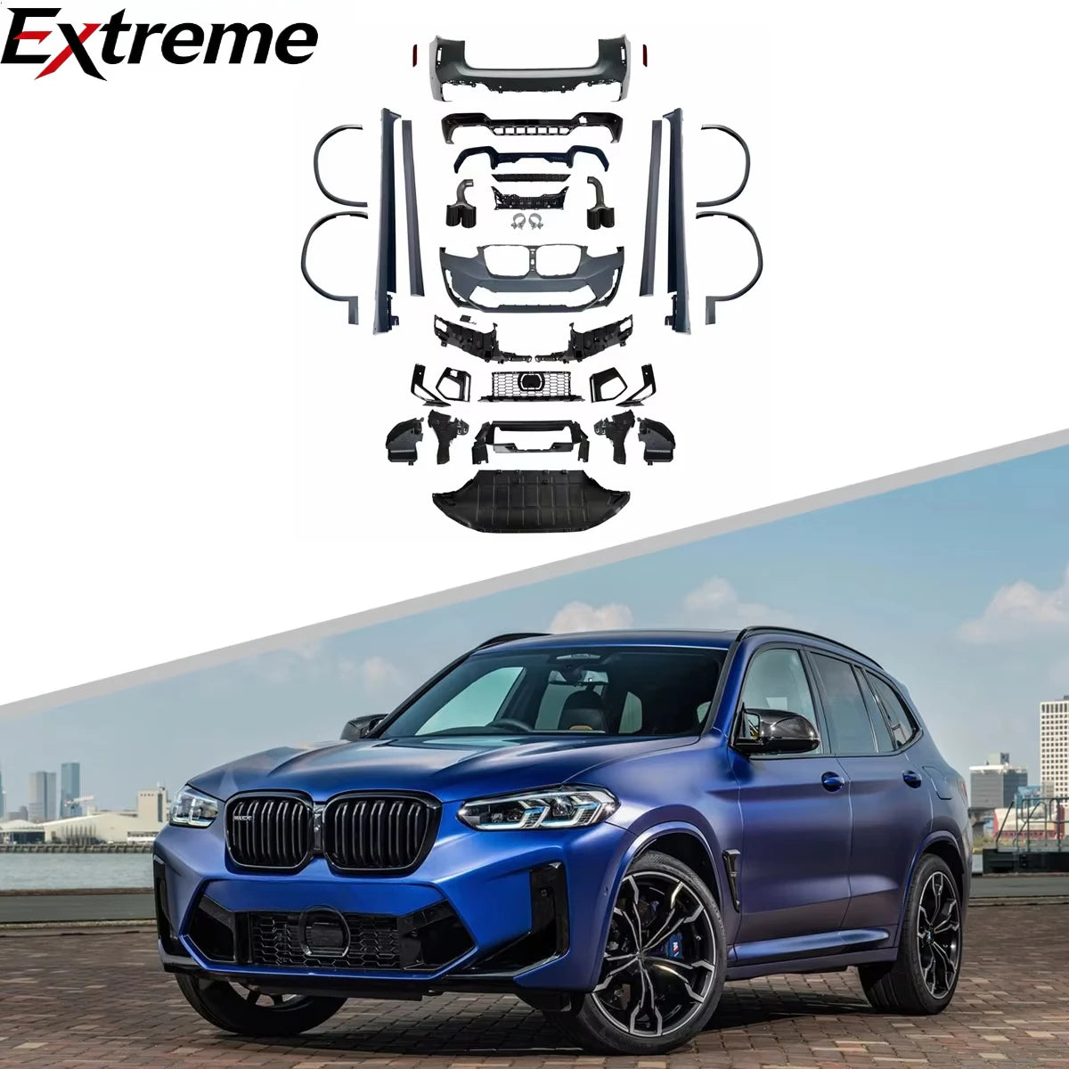 For BMW F97ODY Kit BMW G01 X3 Upgraded F97 Lci X3M Body Kit