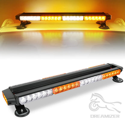 Leds Flashing Strobe Warning Bar Double Side Amber White