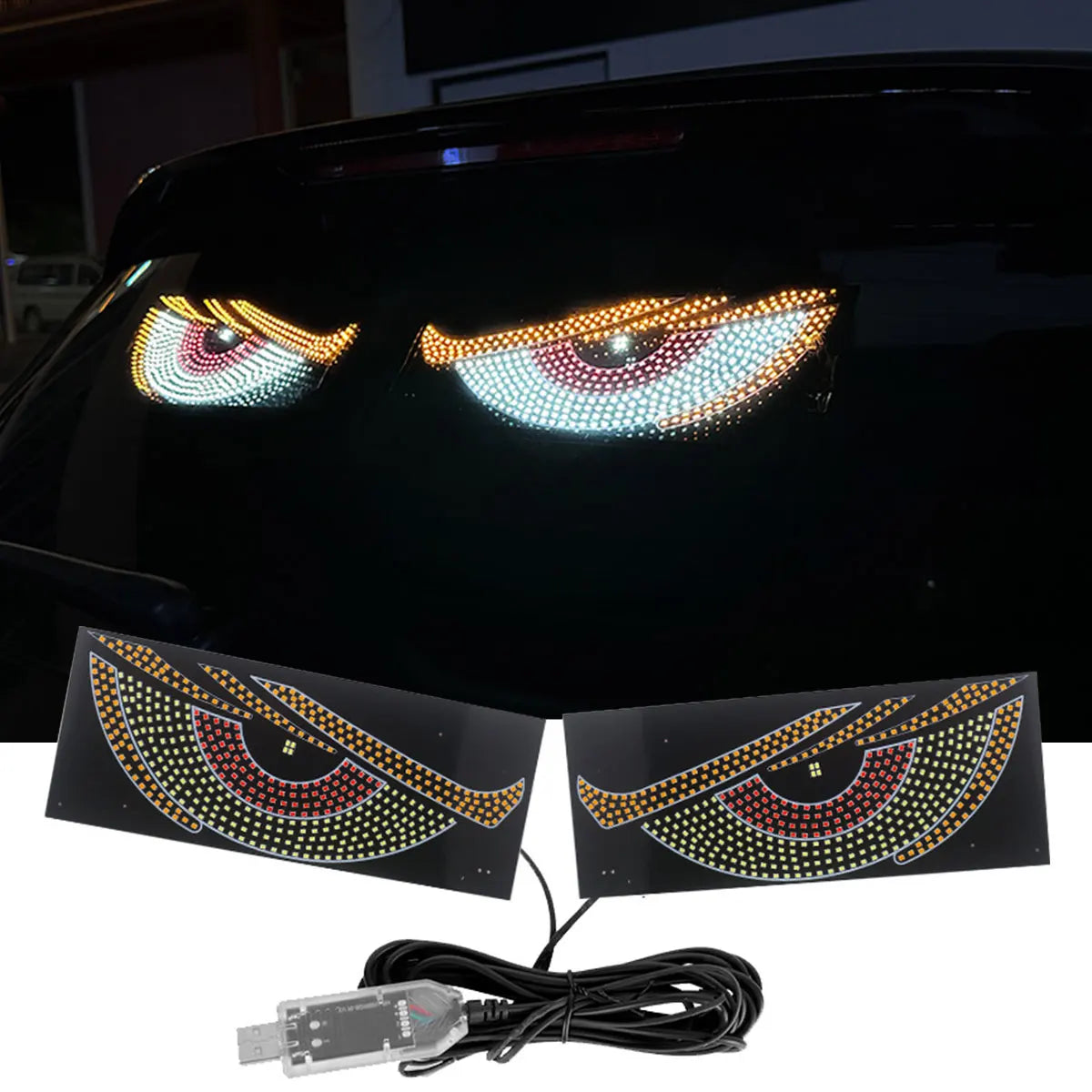 Truck Dynamic Eye Front Rear Window Screen Display Panel