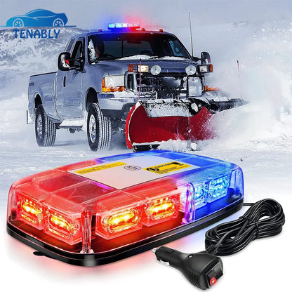 12-24v Warning Roof Strobe Magnetic Flashing Beacon Stroboscope