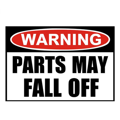 For Motorcycle 12CM Cool Warning Parts May Fall Off Durable