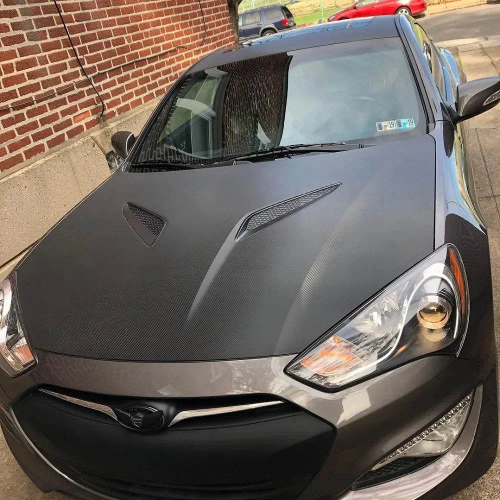 Ultra Glossy Carbon Fiber Vinyl Wrap Film Bubble Sticker