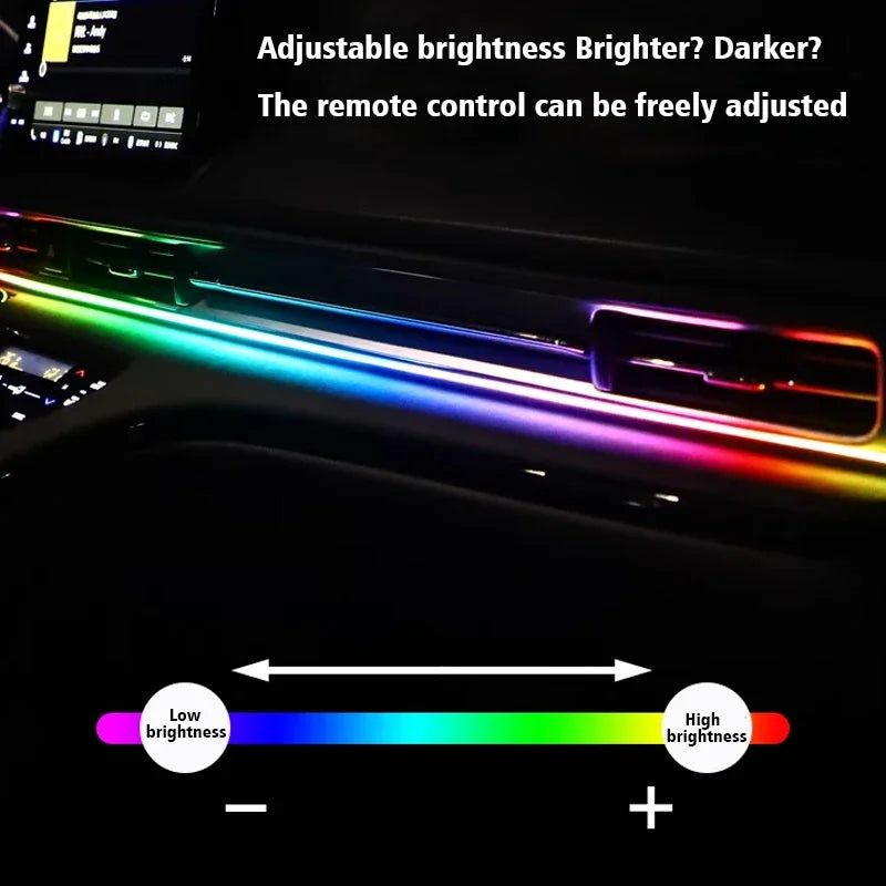 For Dashboard Floor Foot Front Windshield Ambient Mood USB APP