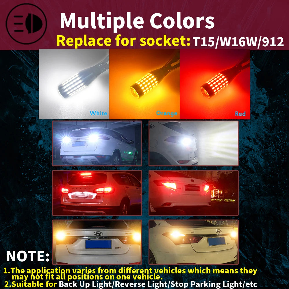 2000LM T16 T15 W16W Canbus Bulb Power 921 912