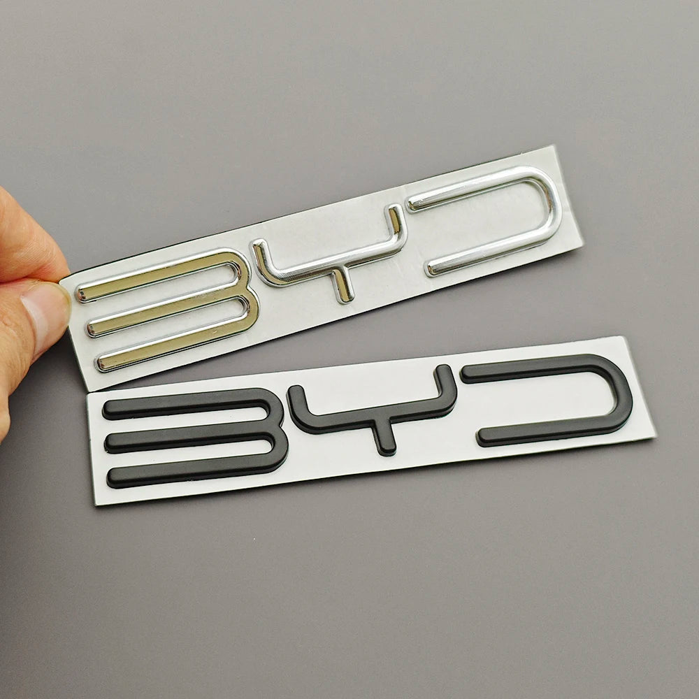 For BYD Atto 3 Shark 6 3D Metal Badge Letters BYD Logo Emblem