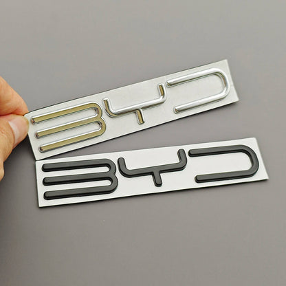 For BYD Atto 3 Shark 6 3D Metal Badge Letters BYD Logo Emblem