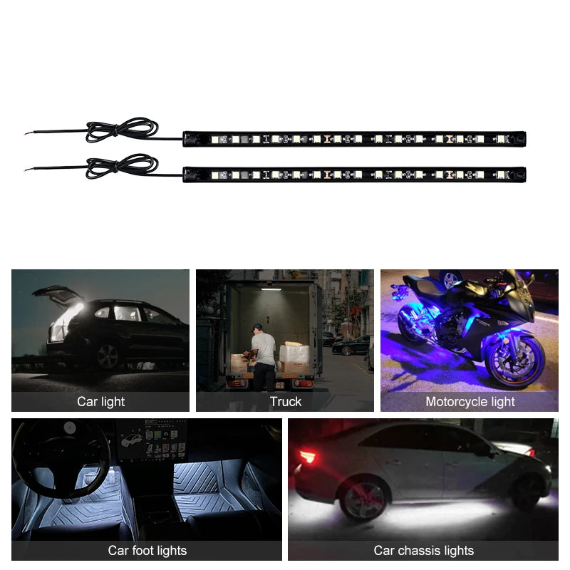 2PCS Waterproof Trunk Engine Hood Foot Motorcycle Ambient
