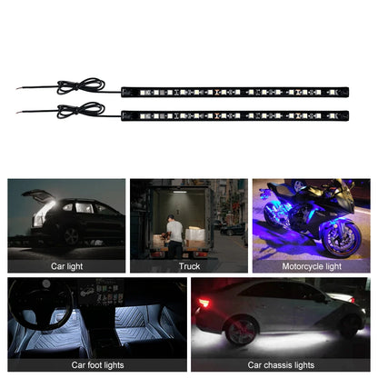2PCS Waterproof Trunk Engine Hood Foot Motorcycle Ambient