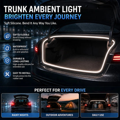 For Trunk Lighting Flexible Rear Trunk Ambient Strip Tailgate