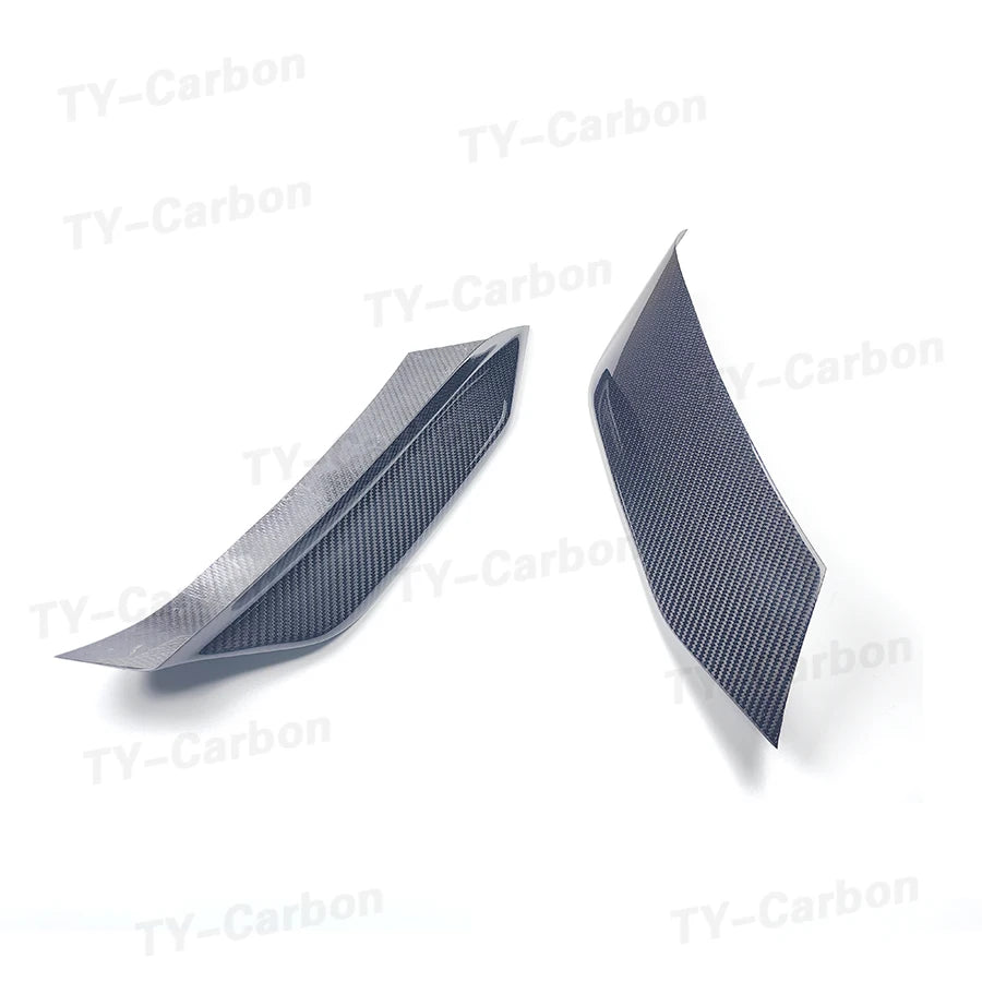 For BMW F80 M3 F82 F83 Dry Carbon Fiber Front Bumper Splitters