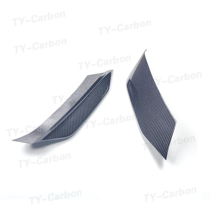 For BMW F80 M3 F82 F83 Dry Carbon Fiber Front Bumper Splitters