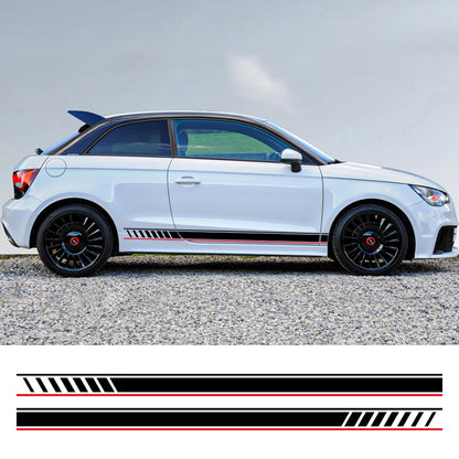 For Audi A1 8X Gb 8XF Side Skirt Vinyl Door Sticker Racing