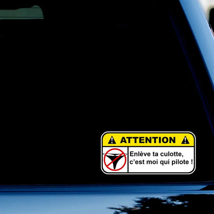2PCS 12CMX5 5CM Attention Fun Drift Sticker