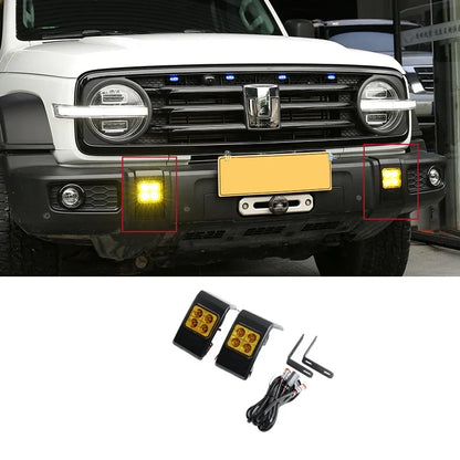 For 21-25 Tank 300 Bumper Front Front Bumper Fog Cover Spotlight
