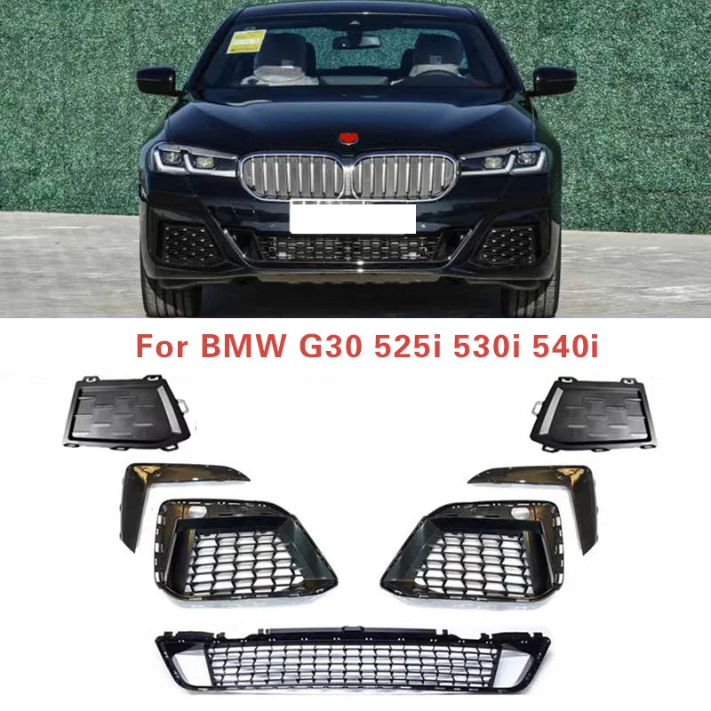 For BMW G30 525I 530I 540I Front Lower Bumper Grille Grill Fog