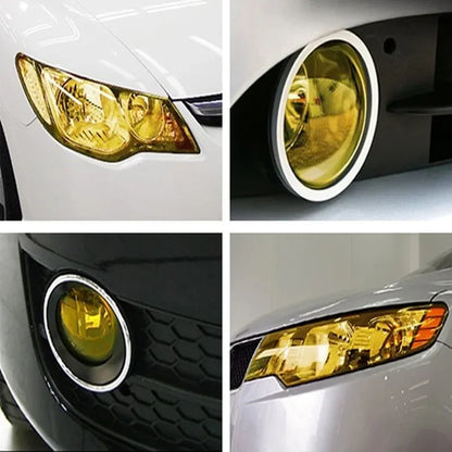 Gloss Transparent Black Smoke Pvc Film Tint X60CM Headlight