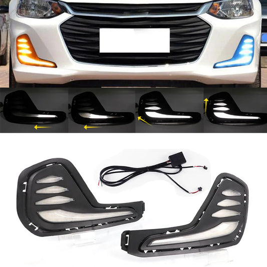 For Onix Chevrolet Fog Lights LED Headlight Drl Front Chevrolet