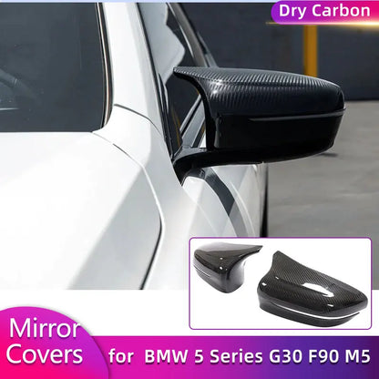 For BMW 5 Series G30 F90 Rhd Prepreg Dry Carbon Rearview Mirror
